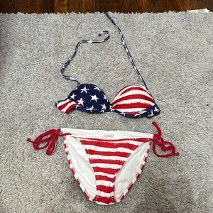american flag bikini set